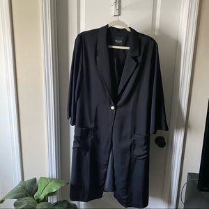 NWOT Tracy Ellis Ross long black blazer